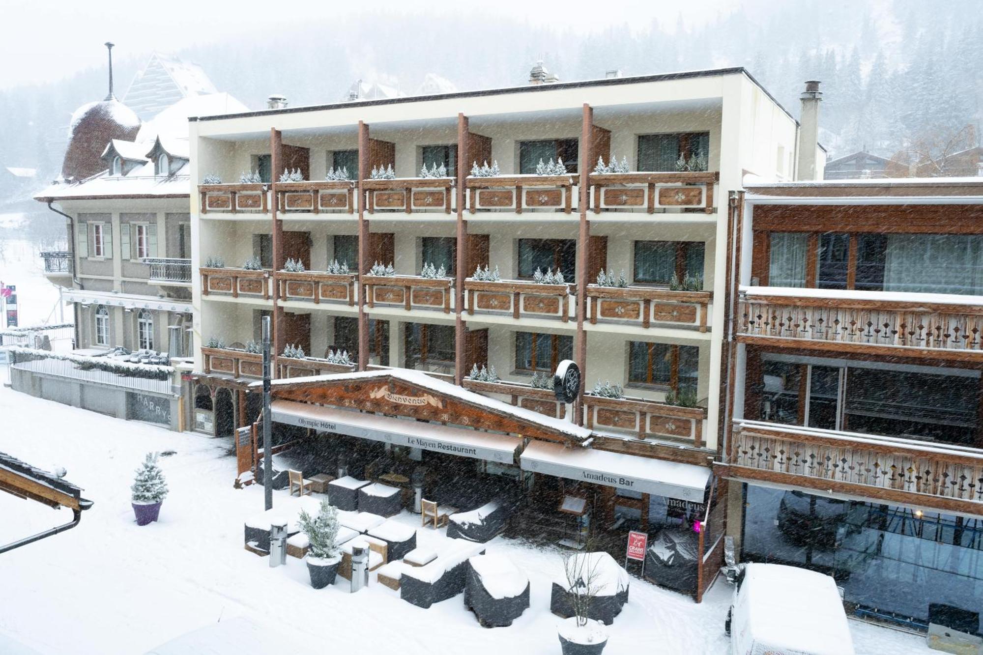Hotel Olympic - Montana Center Crans-Montana Eksteriør bilde